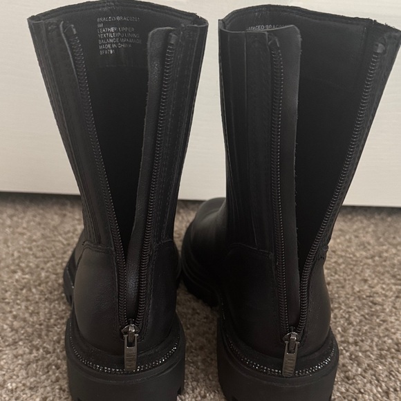 Steve Madden Black Leather Boots size 9 - Picture 5 of 9